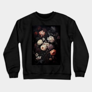 Vintage gothic floral bouquet with peonies and roses Crewneck Sweatshirt